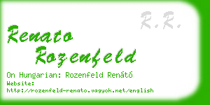 renato rozenfeld business card
